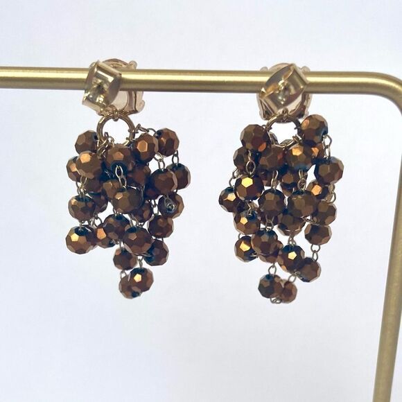 NWT Anthropologie Waterfall Beaded Drop Earrings - Picture 4 of 7